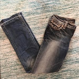 Dark Wash straight leg MEK jeans